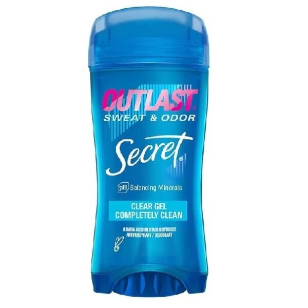 استیک ضد تعریق ژله ای زنانه سکرت Secret سری Out Last مدل Completely Clean وزن 73 گرم