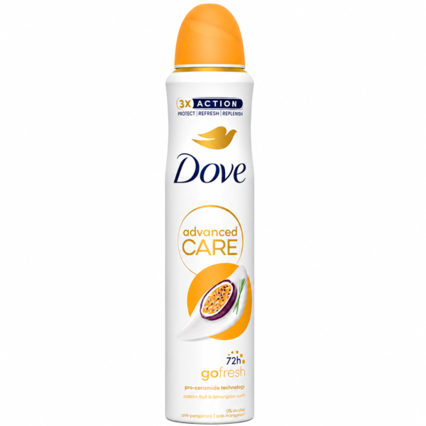 اسپری ضد تعریق داو DOVE مدل GO FRESH (پشن فروت) حجم 250 میلی لیتر