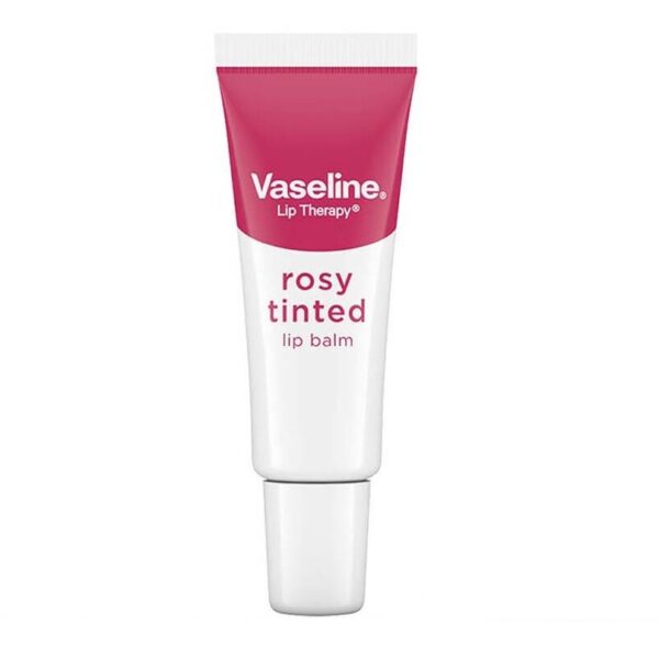 بالم لب تیوپی وازلین VASELINE مدل ROSY TINTED وزن 10 گرم