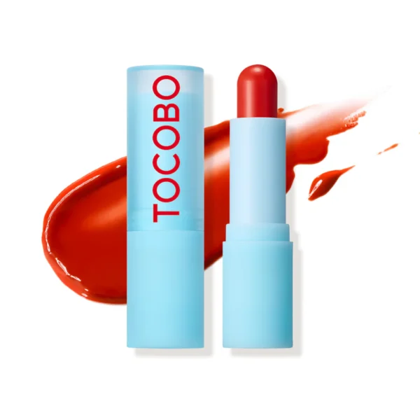 بالم لب رنگی مخملی توکوبو TOCOBO سری SUN FLOWER مدل 013TANGERINE RED وزن 3.5 گرم