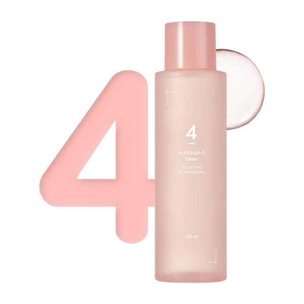 تونر آبرسان و روشن کننده پوست نامبوزین NUMBUZIN مدل HYDRATING GLOWMINERAL 4 حجم ۲۰۰ میلی لیتر