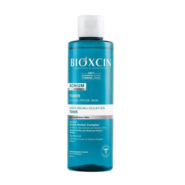 تونر ضد جوش و ضد لک بیوکسین BIOXCIN مدل Acnium حجم 200 میلی لیتر