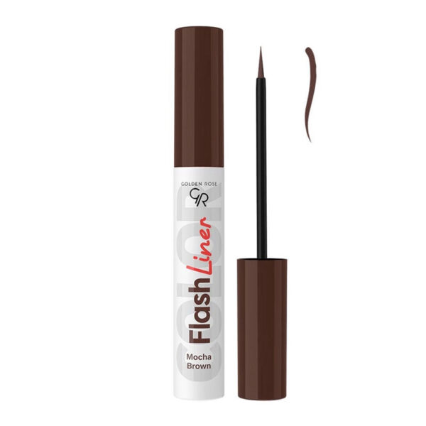 خط چشم رنگی گلدن رز GOLDEN ROSE سری FLASH LINER مدل 111CHOCOLATE (قهوه ای) حجم 3.5 میلی لیتر