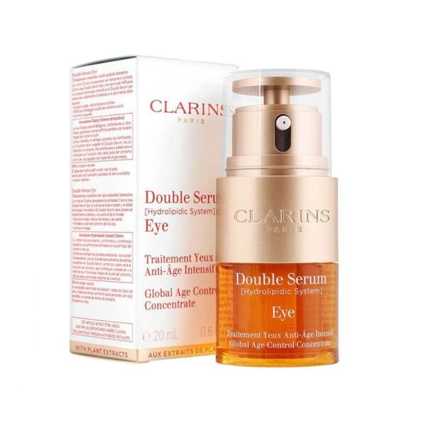 دابل سرم دور چشم کلارنس Clarins سری DOUBLE SERUM مدل Complete Age Control حجم 20 میلی لیتر