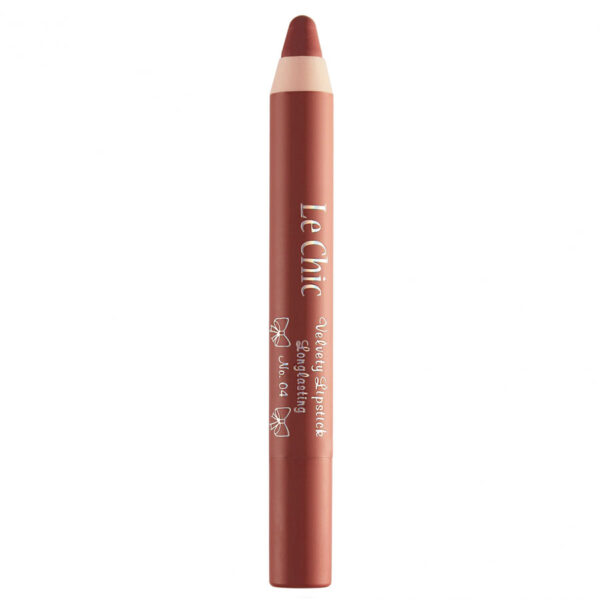 رژ لب مدادی مخملی لچیک LE CHIC مدل VELVERY شماره 04