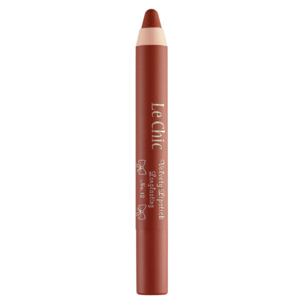 رژ لب مدادی مخملی لچیک LE CHIC مدل VELVERY شماره 12