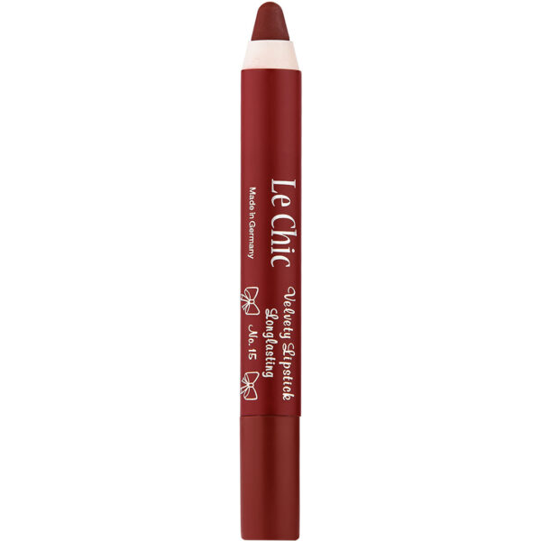 رژ لب مدادی مخملی لچیک LE CHIC مدل VELVERY شماره 15