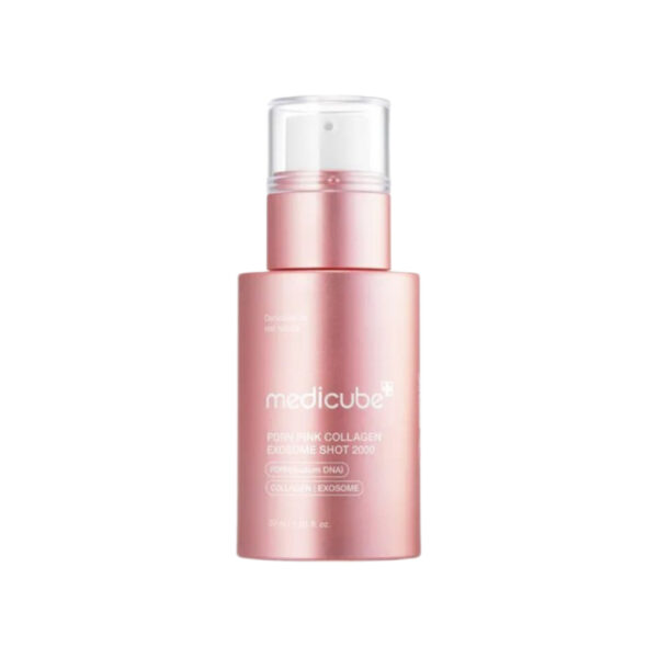 سرم اگزوزوم شات صورت مدی کیوب MEDICUBE مدل PDRN PINK COLLAGEN+EXOSOME SHOT حجم 30 میلی لیتر