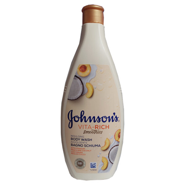 شامپو بدن جانسون Johanson مدل Indulging (نارگیل و هلو) حجم 750 میلی لیتر