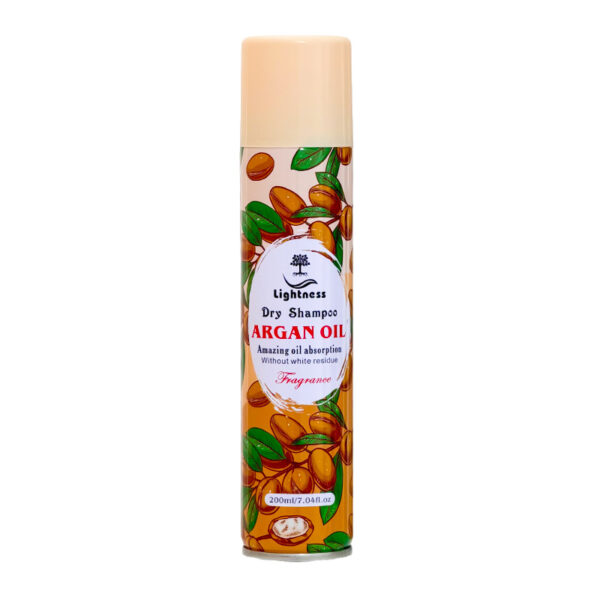 شامپو خشک لایت نس LIGHTNESS مدل ARGAN OIL (روغن آرگان) حجم 200 میلی لیتر