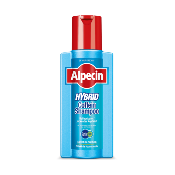 شامپو مو آلپسین Alpecin مدل HYBRID (موهای خشک و خارش پوست سر) حجم 250 میلی لیتر