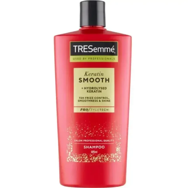 شامپو مو ترزمه TRESEMMEمدل KERATIN SMOOTH (قرمز) حجم 685 میلی لیتر