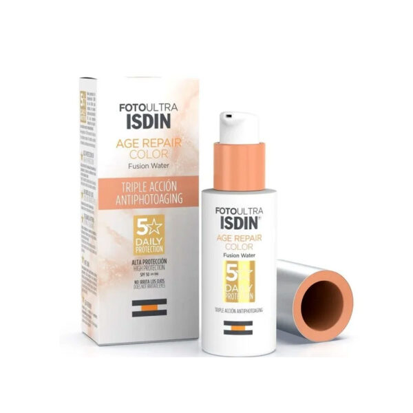 ضد آفتاب رنگی ایزدین Isdin سری FotoUltra مدل Age Repair حجم 50 میلی لیتر