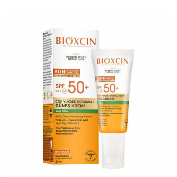 ضدآفتاب بی رنگ بیوکسین Bioxcin مدل Sp50 (پوست چرب) حجم 50 میلی لیتر