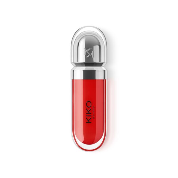 لیپ گلاس کیکو KIKO سری 3D HYDRA مدل 13 Fire Red حجم 6.5 میلی لیتر