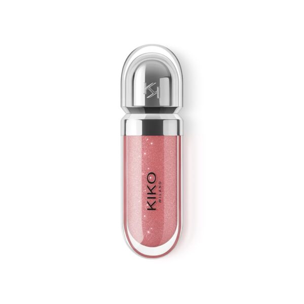 لیپ گلاس کیکو KIKO سری 3D HYDRA مدل 32 Pearly Natural Rose حجم 6.5 میلی لیتر