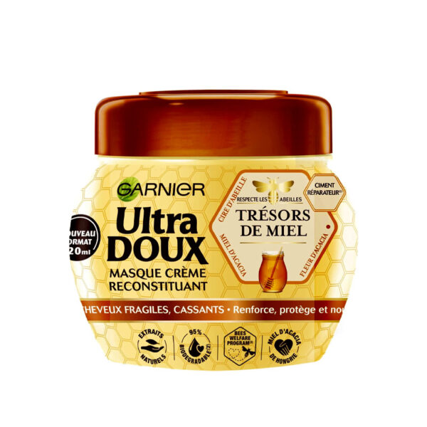 ماسک مو گارنیر Garnier سری Ultra Doux مدل عسل حجم 300 میلی لیتر