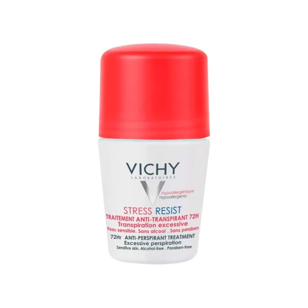 مام رول ضد تعریق ویشی VICHY مدل STRESS RESIST (در قرمز) حجم 50 میلی لیتر