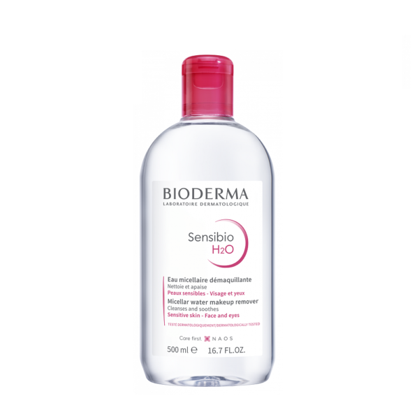 میسلار بایودرما BIODERMA (بدون تاریخ انقضا) سری SEBIUM H2O مدل SENSITIVE SKIN (صورتی) حجم 500 میلی لیتر