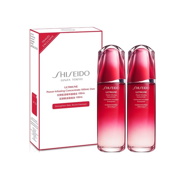 پک ۲ عددی سرم کنستانتره جوانساز شیسیدو Shiseido مدل ULTIMUNE حجم ۱۰۰+۱۰۰ میلی لیتر