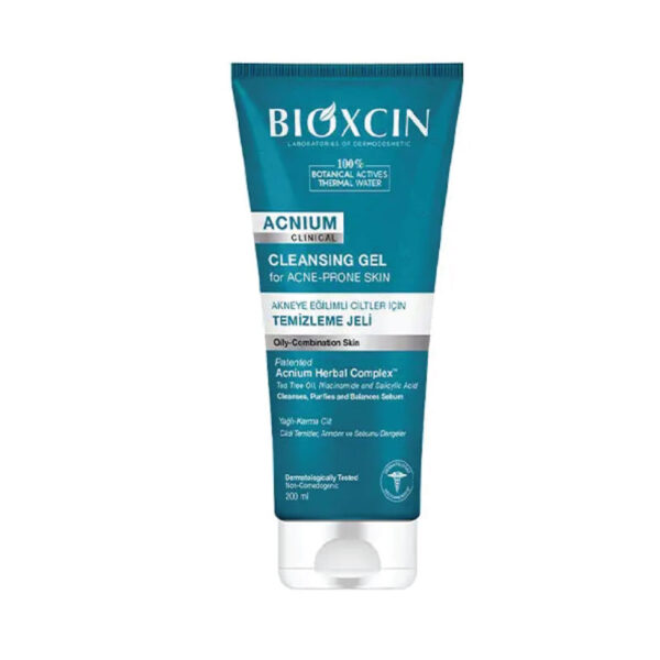 ژل شستشوی صورت بیوکسین Bioxin مدل Acnium حجم 200 میلی لیتر