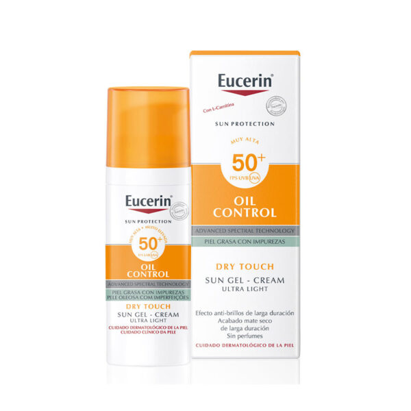 ژل کرم ضدآفتاب اوسرین EUCERIN مدل Oil Control حجم 50 میلی لیتر