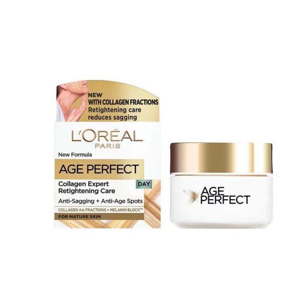 کرم ضد چروک روز لورآل Loreal مدل Age Perfect (سنین 50 سال) حجم 50 میلی لیتر