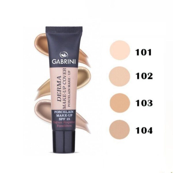 کرم پودر تیوپی گابرینی GABRINI مدل DERMA (شماره 101,102,103,104 به صورت جور)