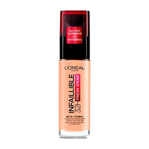 کرم پودر لورآل Loreal مدل Infaillible 32H شماره 220 حجم 30 میلی لیتر