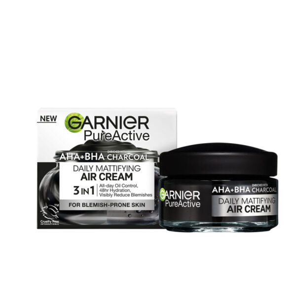 کرم کاسه ای زغال گارنیر GARNIER مدل AIR CREAM حجم 50 میلی لیتر