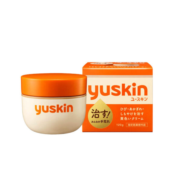 کرم کاسه ای ضد ترک پا و بدن yuskin (نارنجی) وزن 120 گرم