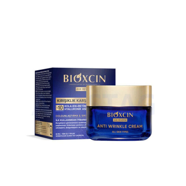 کرم کاسه ای ضدچروک بیوکسین Bioxin مدل kollagen & Hyaluronik حجم 50 میلی لیتر