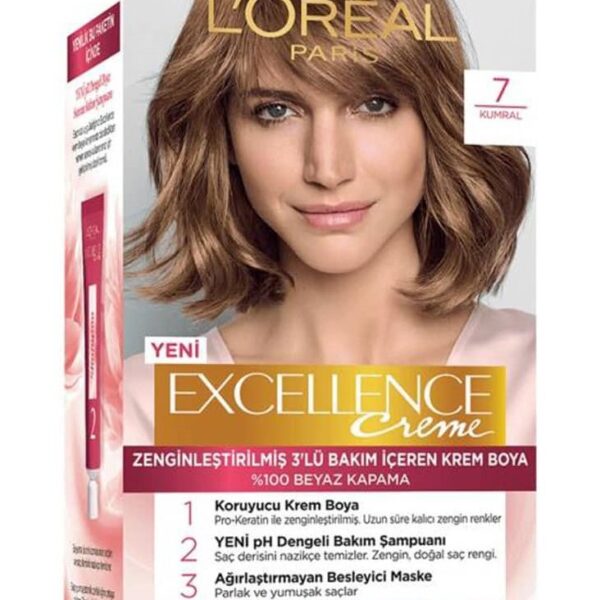 کیت رنگ مو لورال LOREAL سری EXCELLENCE CREME شماره 7 بلوند